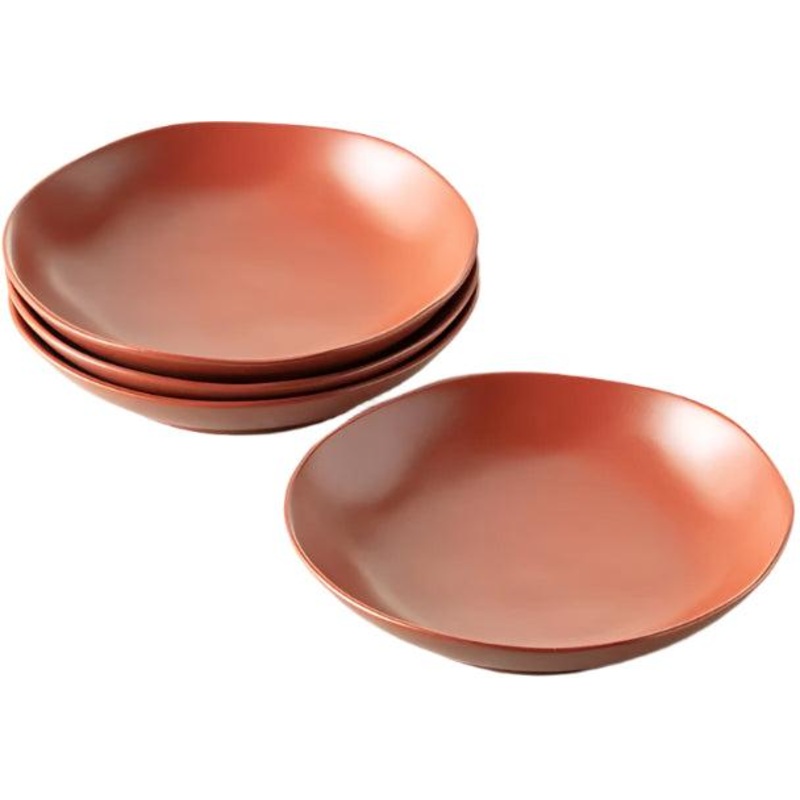 Fortessa - Heirloom 9" Terracotta Coupe Bowl, Pack of 4 - STN.8000.9.97