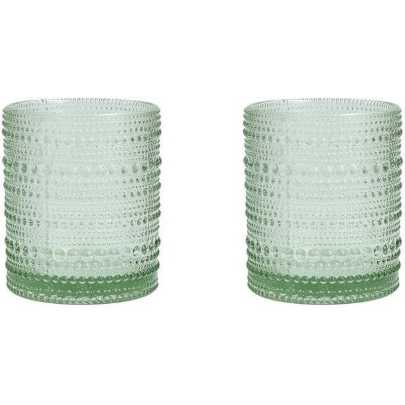 Fortessa - Jupiter 10 Oz Sage Double Old Fashioned Glass, Pack of 2 - JUPITERSG.2.04
