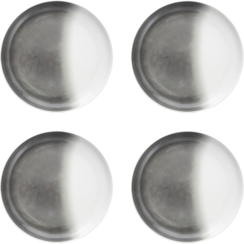 Fortessa - La Cote 9" Outdoor Mistral Gray Coupe Salad Plate, Pack of 4 - MD.LACOTE.MG.02