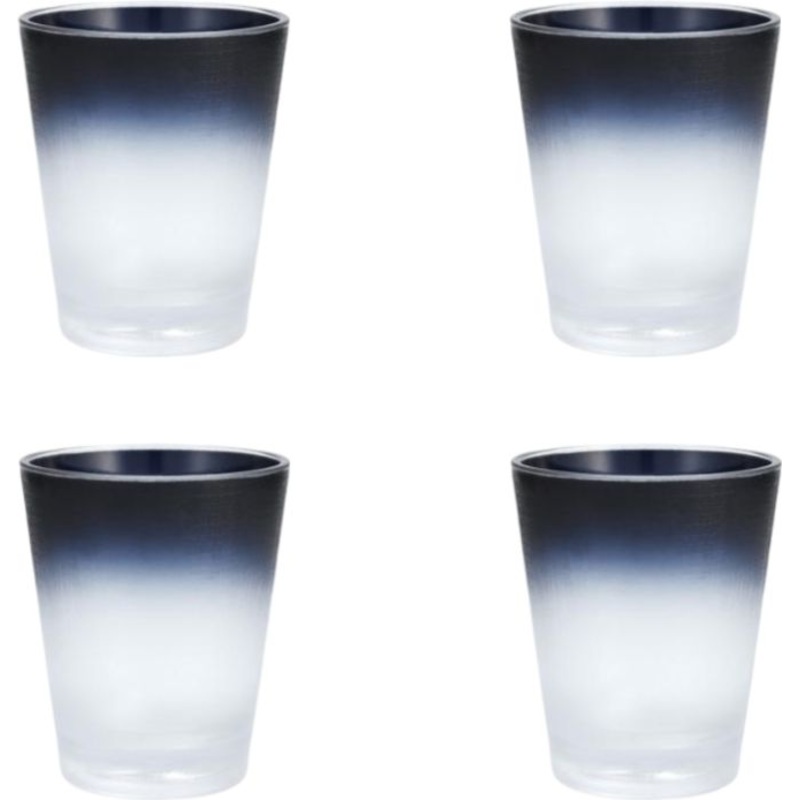 Fortessa - La Cote Outdoor 14 Oz Mistral Gray Plastic Rocks/Double Old Fashioned Glass, Pack of 4 - PS.LACOTE.MG.01