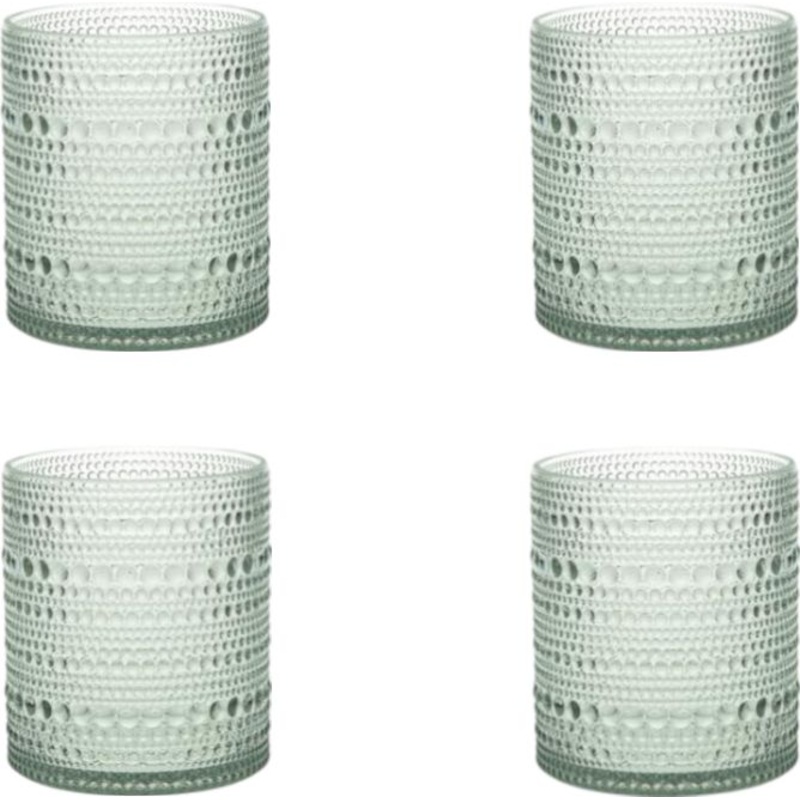 Fortessa - Orbetto 10.5 Oz Sage Double Old Fashioned Glass, Pack of 4 - PS.ORB.SG.04