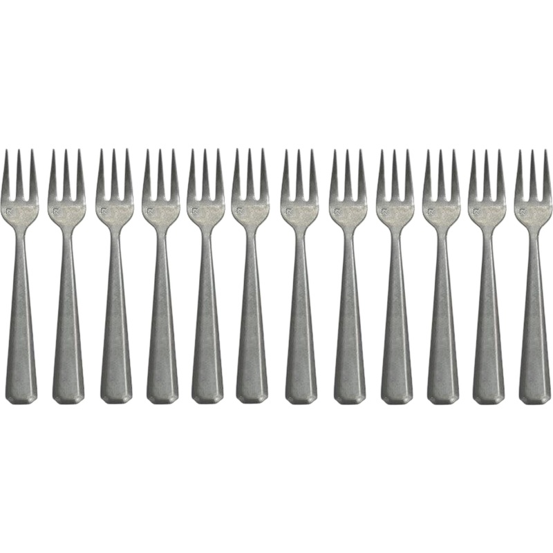 Fortessa - Valen 5.82" Antiqued Appetizer Fork, Pack of 12 - 1.5T.212.00.038