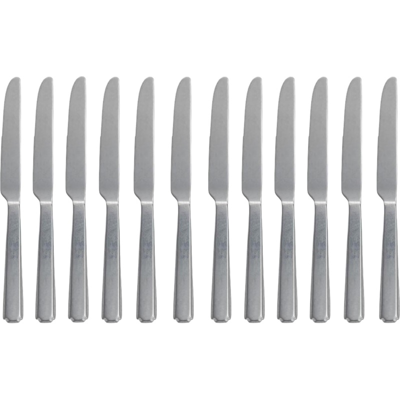 Fortessa - Valen 9.75" Antiqued Table Knife, Pack of 12 - 1.5T.212.00.005
