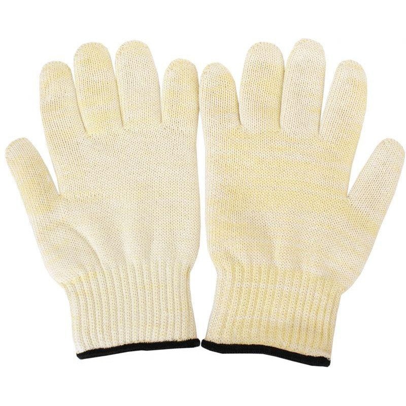 Chef Revival - 10" Cotton Beige Wrist Length Oven Freezer Glove, Pair - CLGLOF20YL