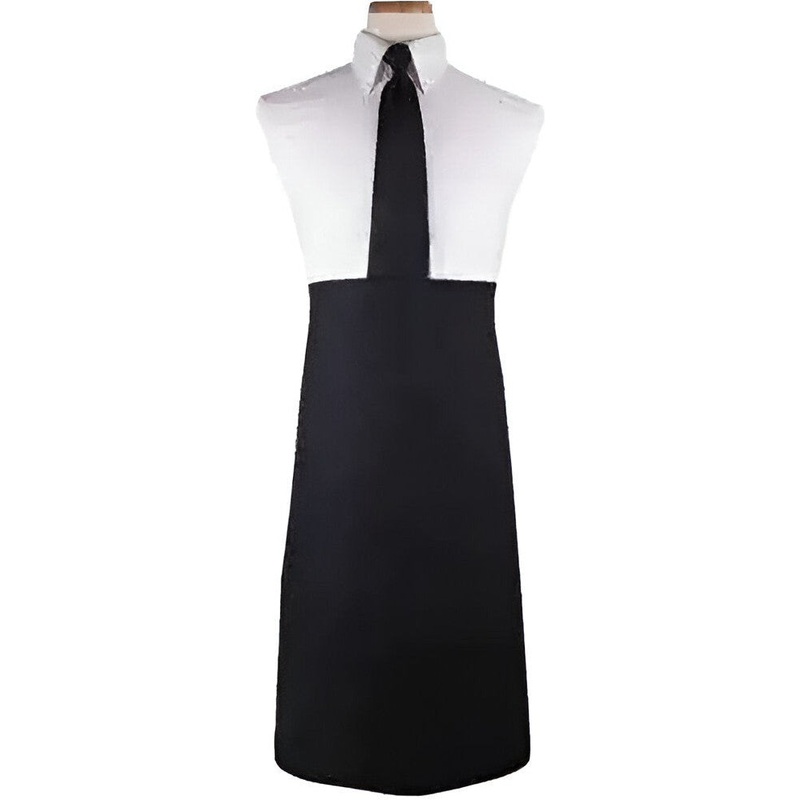 Chef Revival - 32" x 29.5" Poly-Cotton Red Bistro Apron - WABK