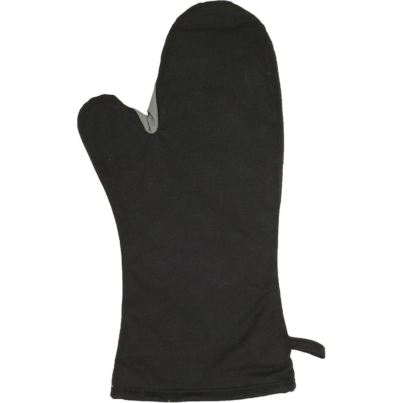 Chef Revival - Chef's Line Pyrotex PRO 16" Elbow Length Black Oven Mitt, Pair - CL2PXTR26BKB