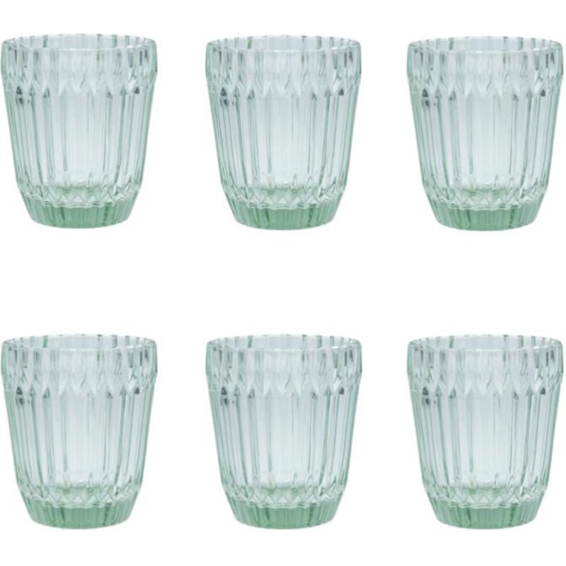 Fortessa - Archie Verde 12.5 Oz Double Old Fashioned Glass, Pack of 6 - ARCHIE.VD.04