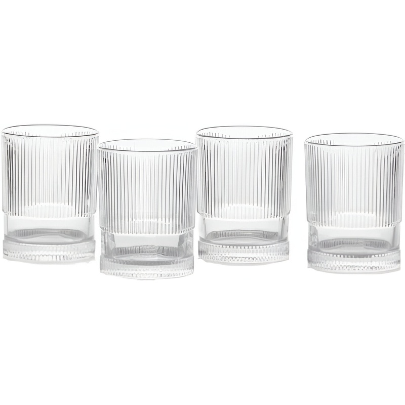 Fortessa - NoHo 12.85 Oz Clear Beverage Glass, Pack of 4 - NOHO.CLEAR.03