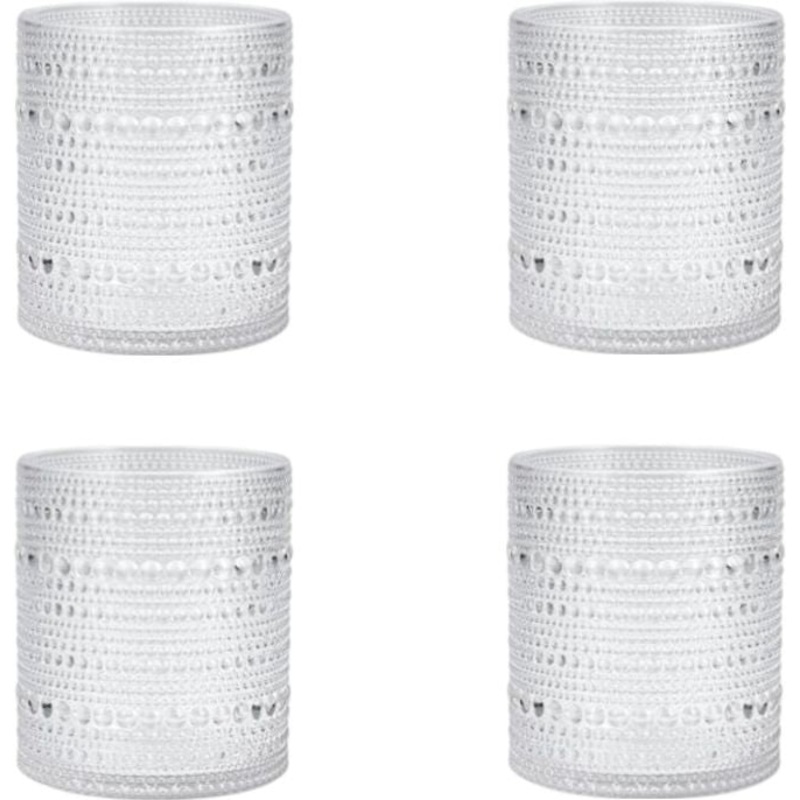 Fortessa - Orbetto 10.5 Oz Clear Double Old Fashioned Glass, Pack of 4 - PS.ORB.CL.04
