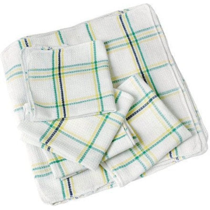 Chef Revival - 13" x 14" Cotton Waffle Weave Dish Towel, Pack of 12 - 706DC