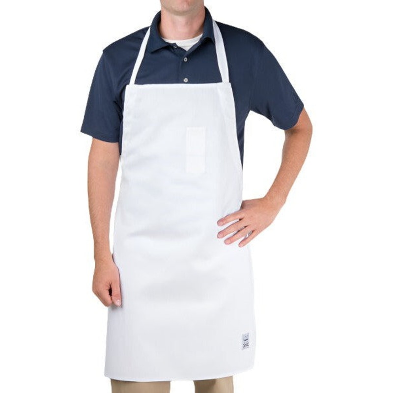 Chef Revival - 29" x 34" Poly-Cotton Self Adjustable Bib Apron with Pencil Pocket - 411BA