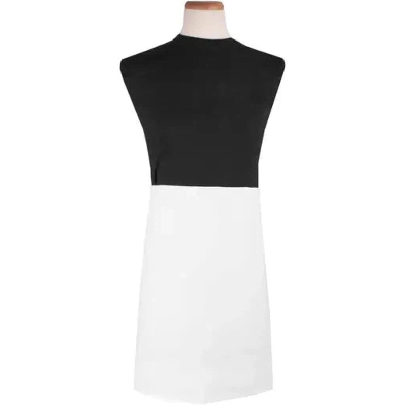 Chef Revival - 32" x 21.5" Polyester White Reversible Waist Apron - 4WAWH
