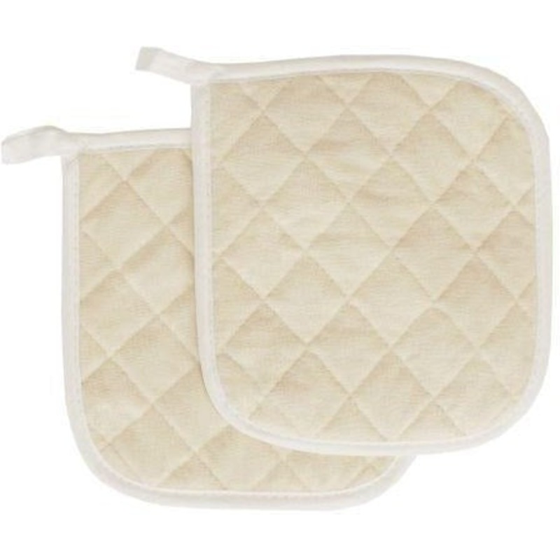 Chef Revival - 8" x 8" Terry Beige Pot Holder - TPH8BE-2