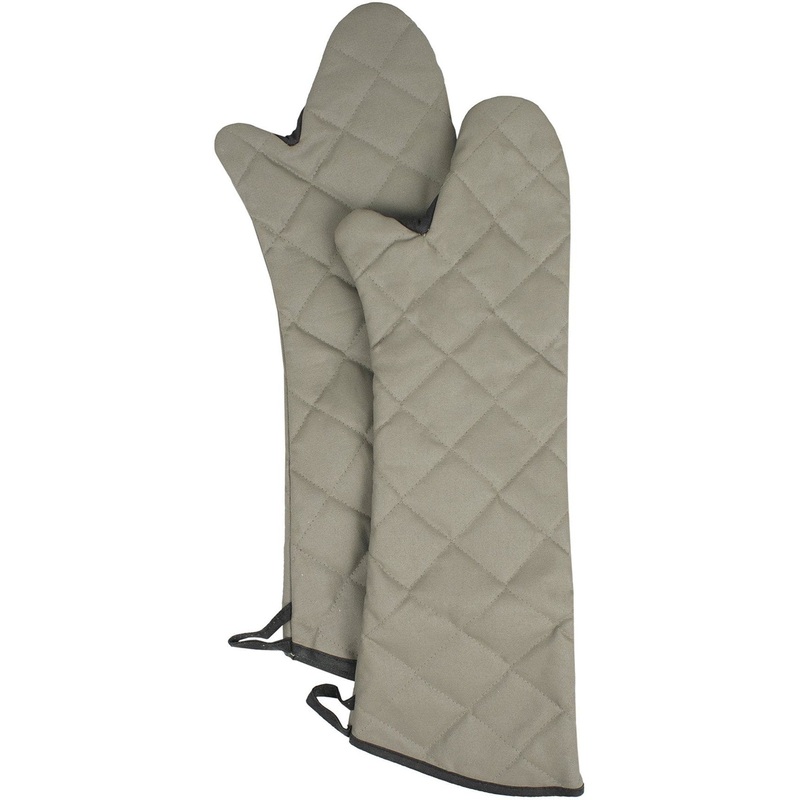Chef Revival - Chef's Line Pyrotex PRO 24" Shoulder Length Beige Oven Mitt, Pair - CL2PX24ELBETF