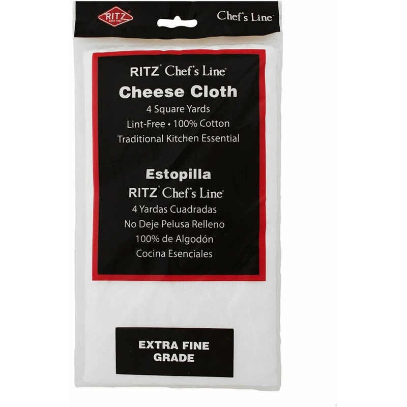 Chef Revival - Chef's Line RITZ 4 Yards Cotton White Extrafine Grade Cheese Cloth - CLCH242004