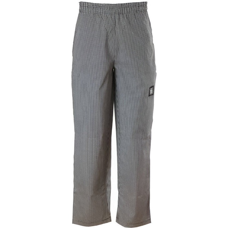 Chef Revival - Poly-Cotton Houndstooth Comfy Fit Baggy Pant with 2" Elastic Waistband - P020HT