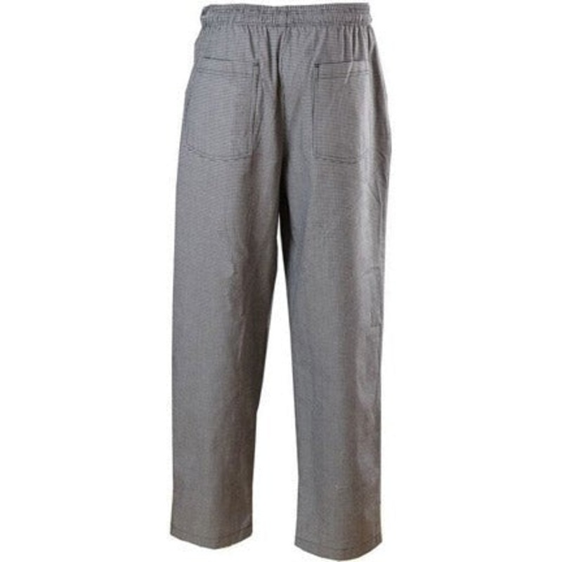 Chef Revival - Poly-Cotton Houndstooth E-Z Fit Pant with 2" Elastic Waistband - P004HT
