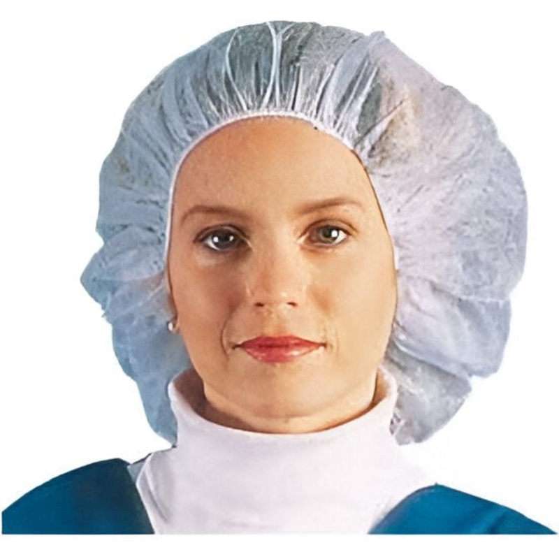 Chef Revival - Polypropylene White Bouffant Cap, Pack of 100/10 Bag- BCAP110CW