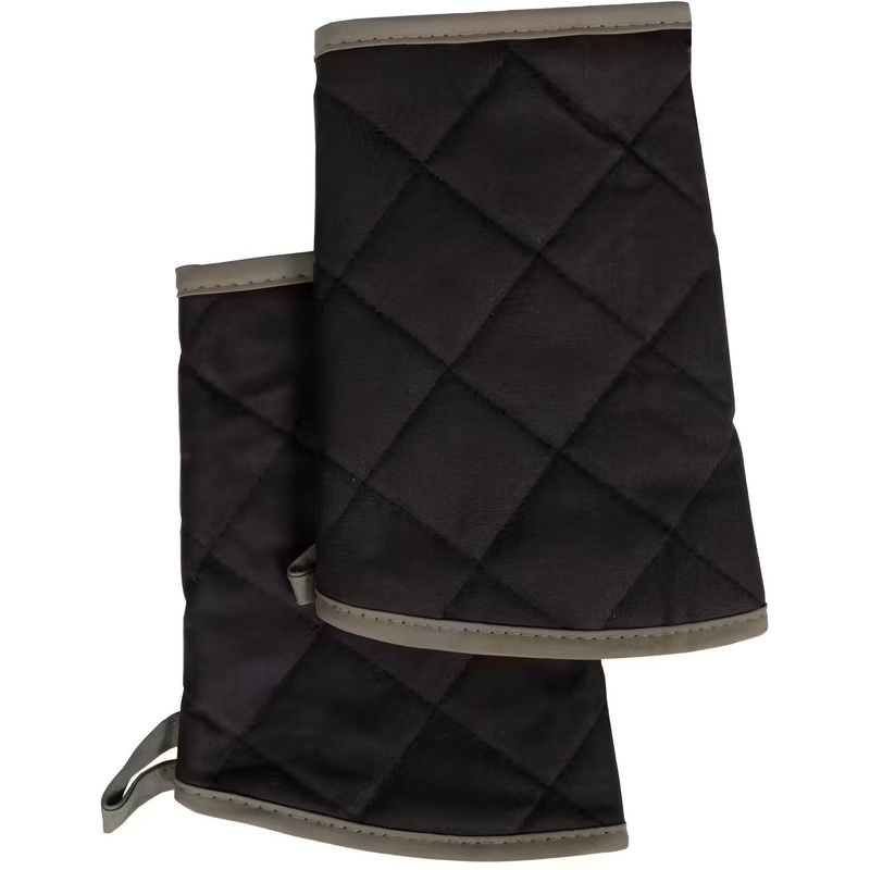 Chef Revival - Pyrotex PRO 9" Elbow Length Black  Protective Thermal Sleeve, Pair - CLSLEEVEBKBE