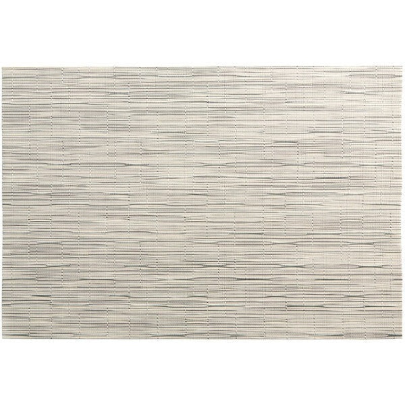 Chef Revival - RITZ 13" x 19" PVC Rectangle Oatmeal Grass Cloth Placemat, 12/Pack - 64911