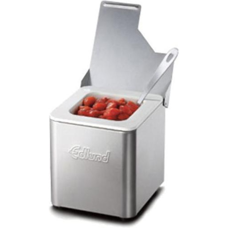 Edlund - Insulated Stainless Steel Condiment Holder With 3/4 Hinged Lid Without Insert - CSS-16