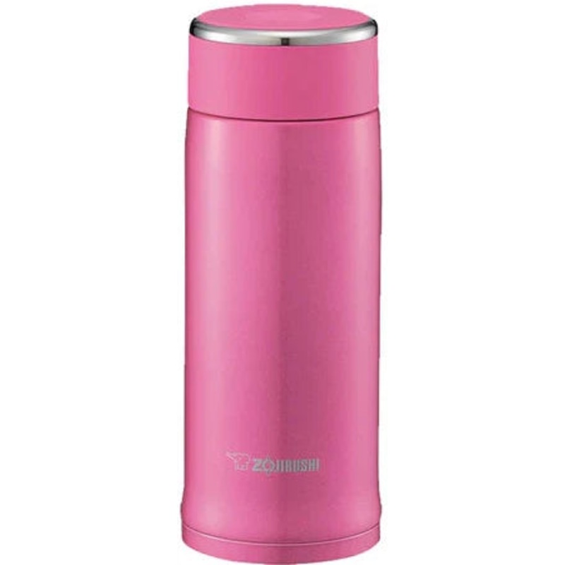 Zojirushi - 0.36 L Floral Pink Stainless Steel Mug - SM-LB36PM