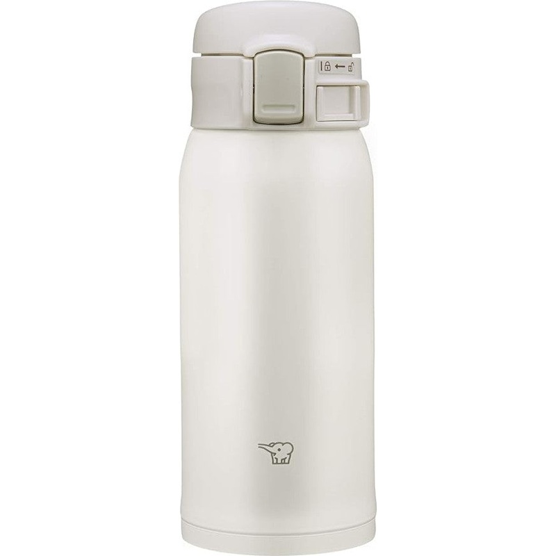 Zojirushi - 0.36 L White Stainless Steel Water Bottle - SM-SR36EWA