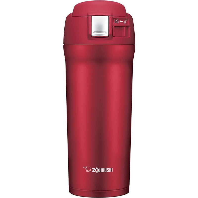 Zojirushi - 0.48 L Cherry Red Stainless Steel Travel Mug - SM-YAE48RA
