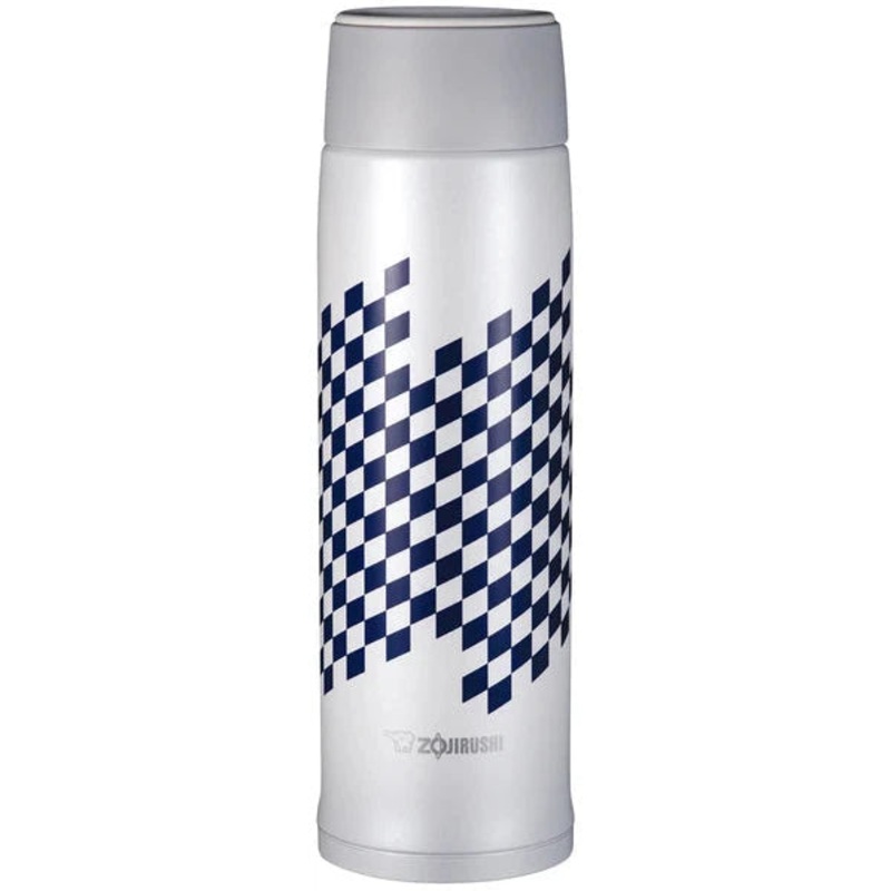 Zojirushi - 0.48 L Ichimatsu White Stainless Steel Vacuum Insulated Mug - SM-NAE48SAWZ