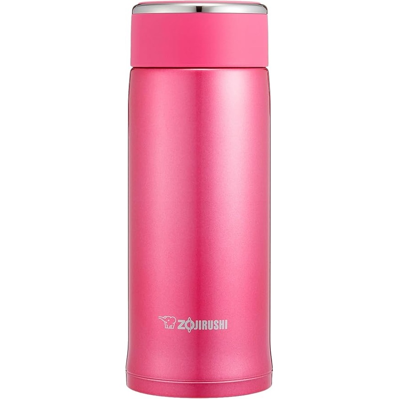 Zojirushi - 0.6 L Floral Pink Stainless Steel Mug - SM-LB60PM