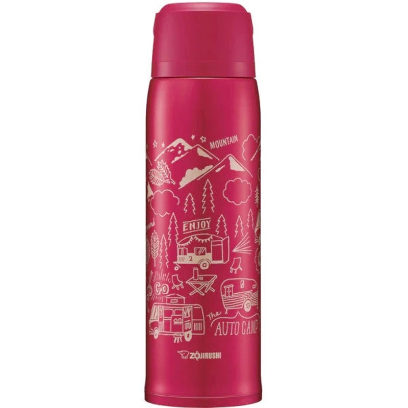 Zojirushi - 1.03 L Red Stainless Steel Bottle - SJ-JS10RA