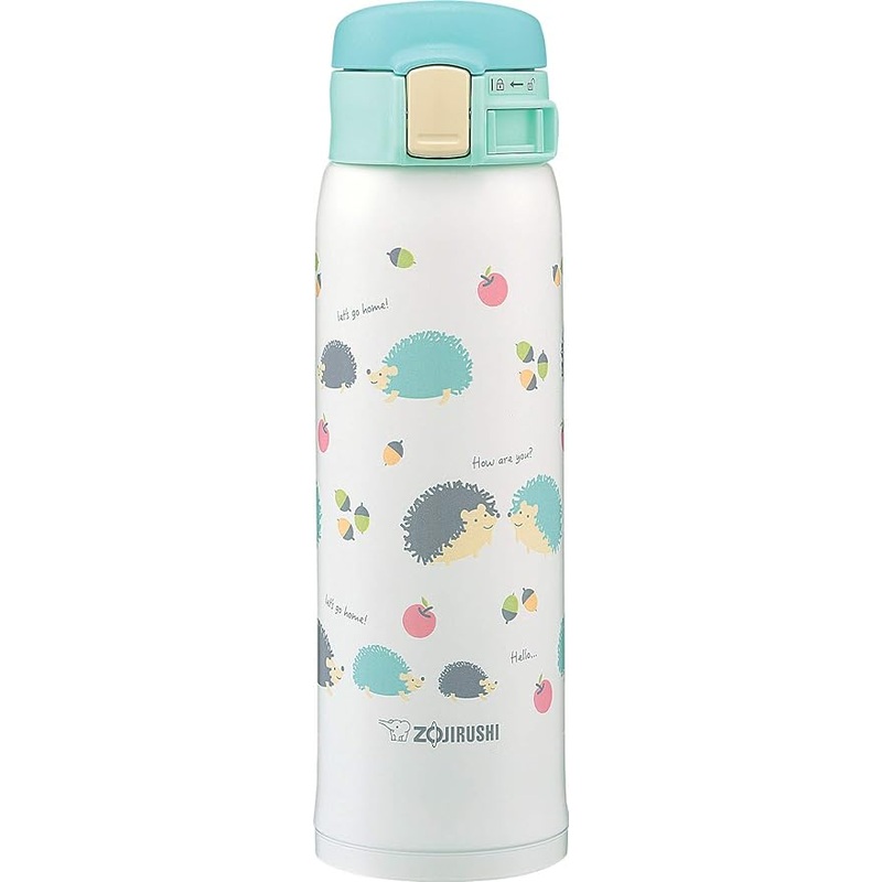 Zojirushi - 0.48 L Hedgehog Mint Stainless Steel Vacuum Insulated Mug - SM-SG48GK