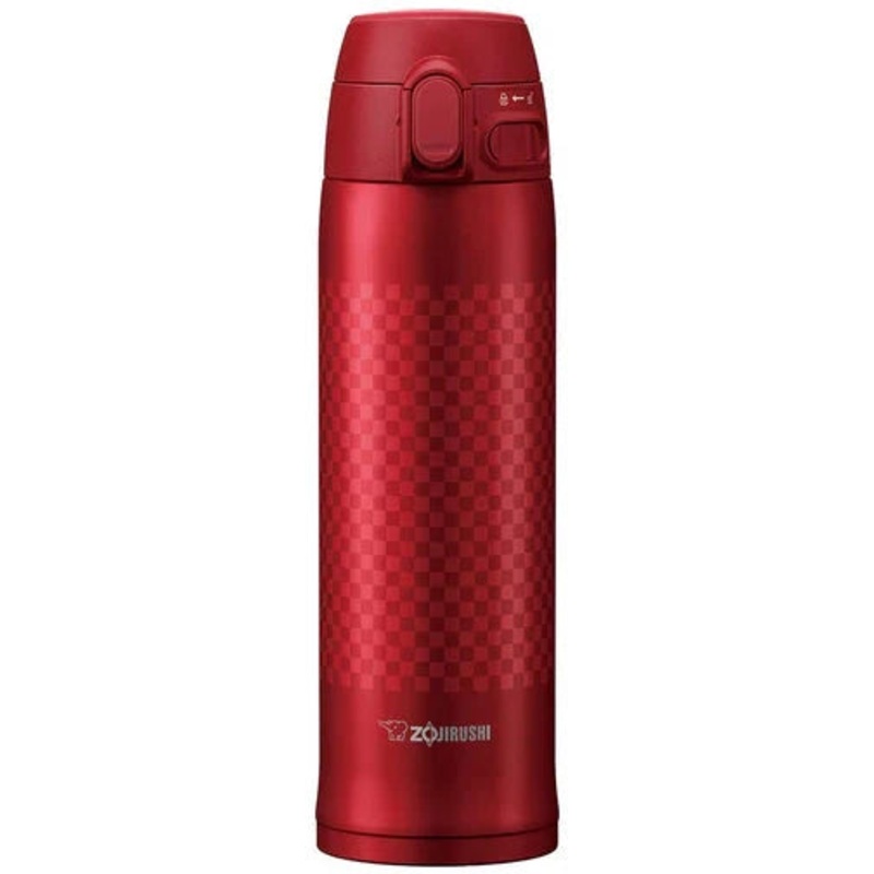 Zojirushi - 0.48 L Ichimatsu Red  Stainless Steel Vacuum Insulated Mug - SM-TAE48SARZ