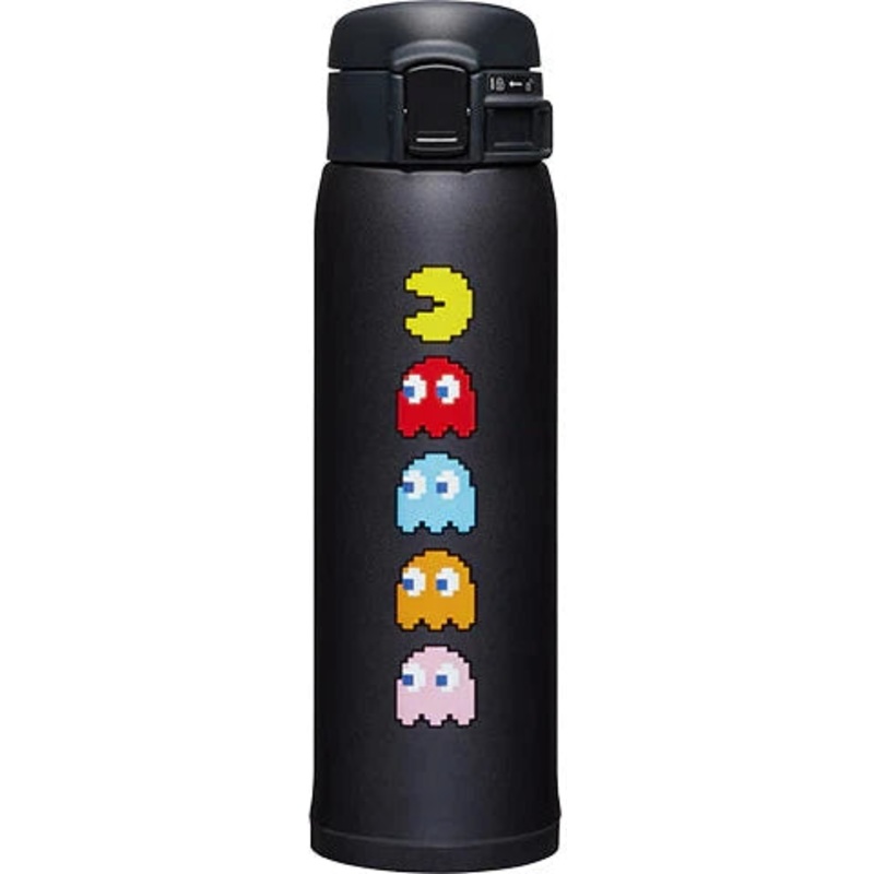 Zojirushi - 0.48 L PAC-MAN Black Stainless Mug - SM-SHE48PD-BA