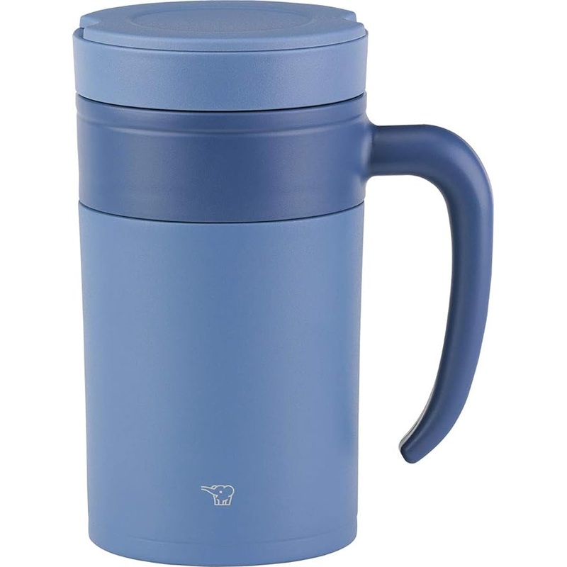 Zojirushi - 0.48 L Prussian Blue Stainless Tea Tumbler with Handle - SE-KAE48AZ