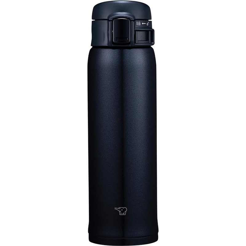 Zojirushi - 0.48 L Silky Black Stainless Steel Water Bottle - SM-SR48EBC
