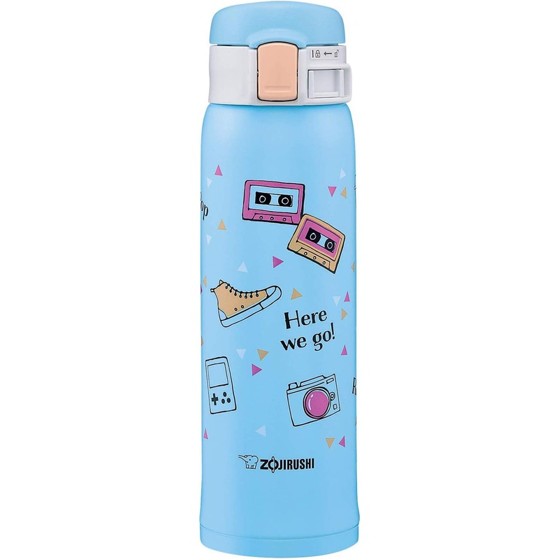 Zojirushi - 0.48 L Sketch Blue Stainless Steel Vacuum Insulated Mug - SM-SG48AZ