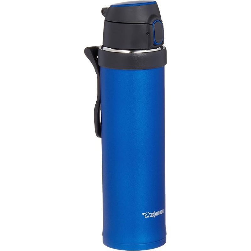 Zojirushi - 0.6 L Cobalt Blue Flip-and-Go Stainless Mug - SM-QHE60AK