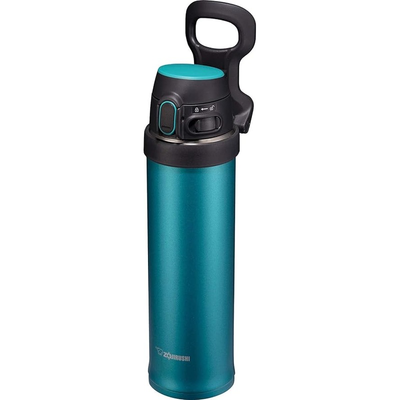 Zojirushi - 0.6 L Teal Flip-and-Go Stainless Mug - SM-QHE60GK