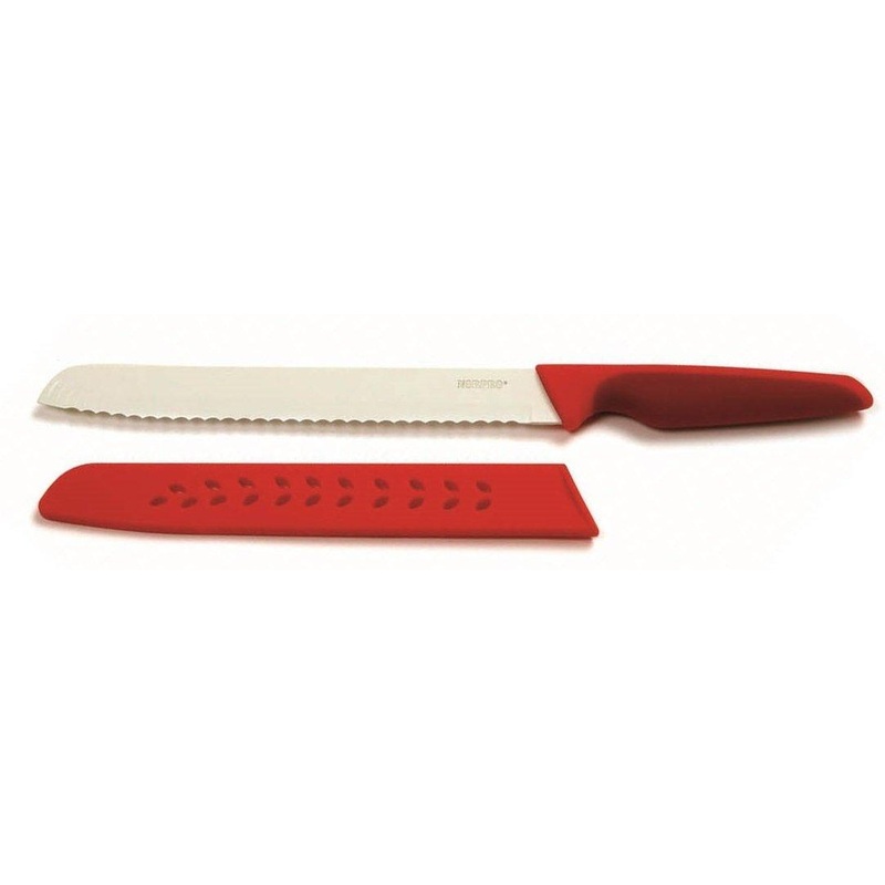 Norpro - Red Grip-Ez Bread/Tomato Knife - 1216