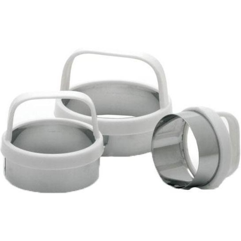 Norpro - Set Of 3 Plain Biscuit/Cookie Cutters - 3489