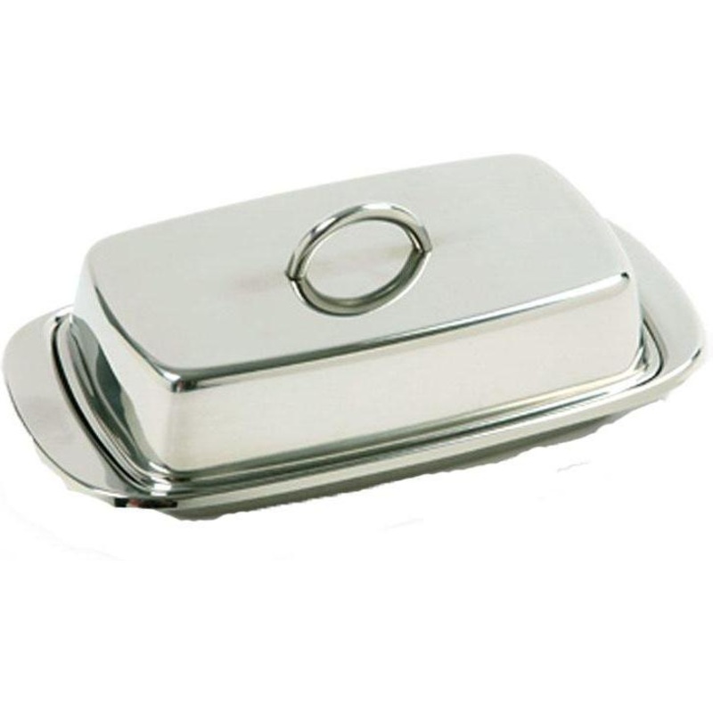Norpro - Stainless Steel Double Covered Butter Dish - 282