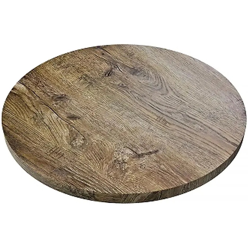 Tarrison - Seamless Thermofoil 24" Round Natural Table Top With T-Nuts - IOSTWT24RDNAT