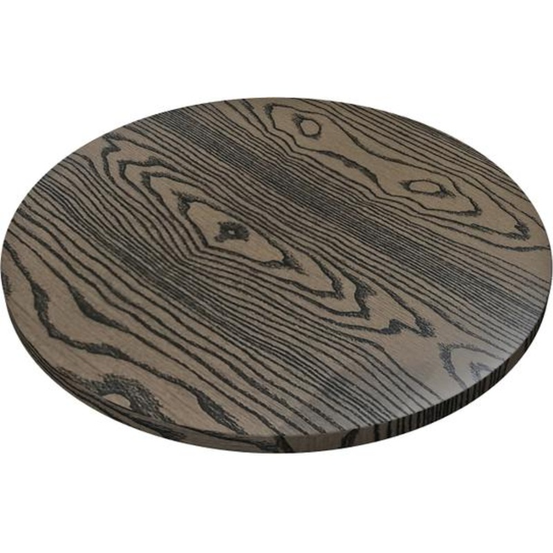 Tarrison - Seamless Thermofoil 30" Round Dark Walnut Table Top With T-Nuts - IOSTWT30RDDWA