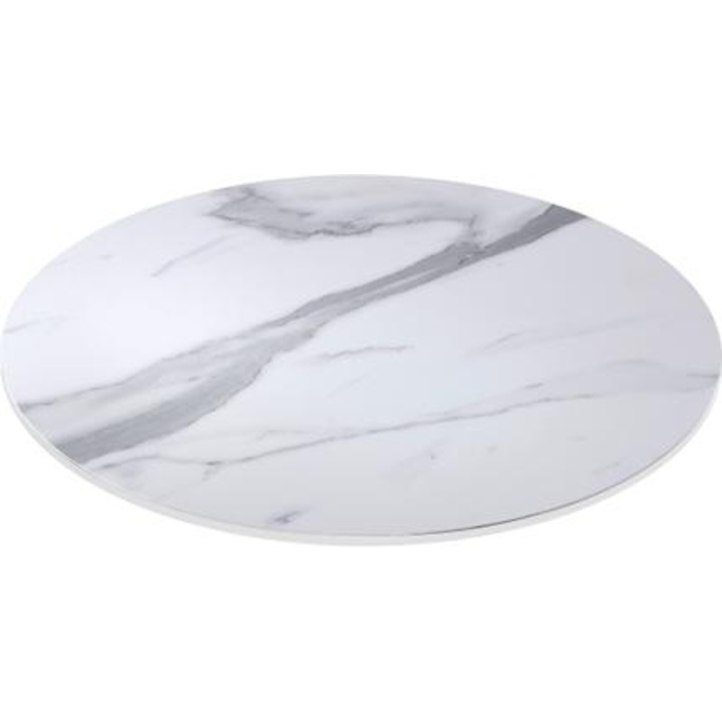 Tarrison - 23.5" Compactop Round White Marble Table Top - AOPTC5015547