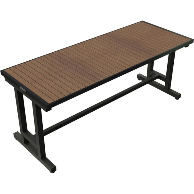 Tarrison - 6' Alexander II Black Bar Height Table Base - ABG0322271BL-KIT