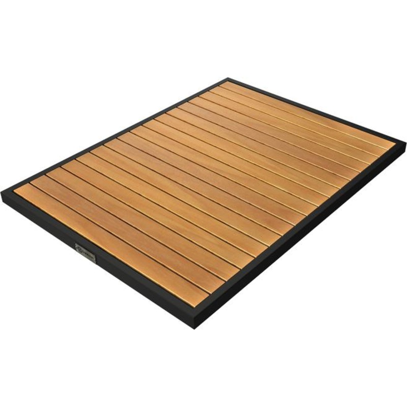Tarrison - Ace II 24" x 32" Black and Natural Rectangular Table Top - AOG38RT42BLNA