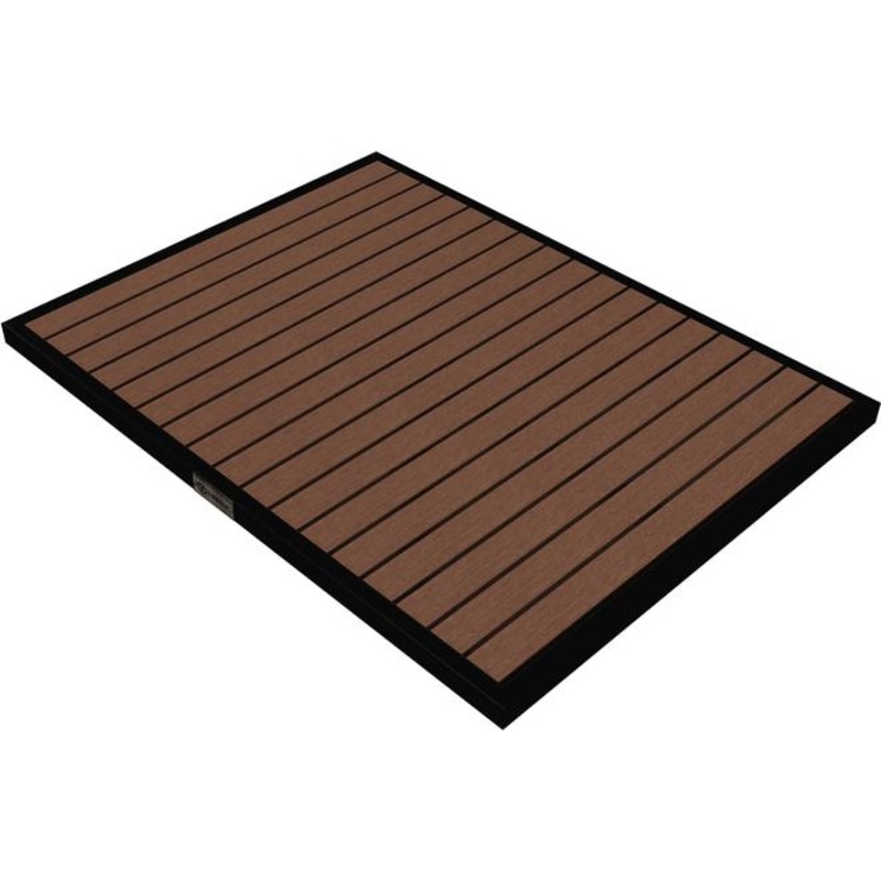 Tarrison - Ace II 24" x 32" Black & Cocoa Rectangular Table Top - AOG38RT42BLCO