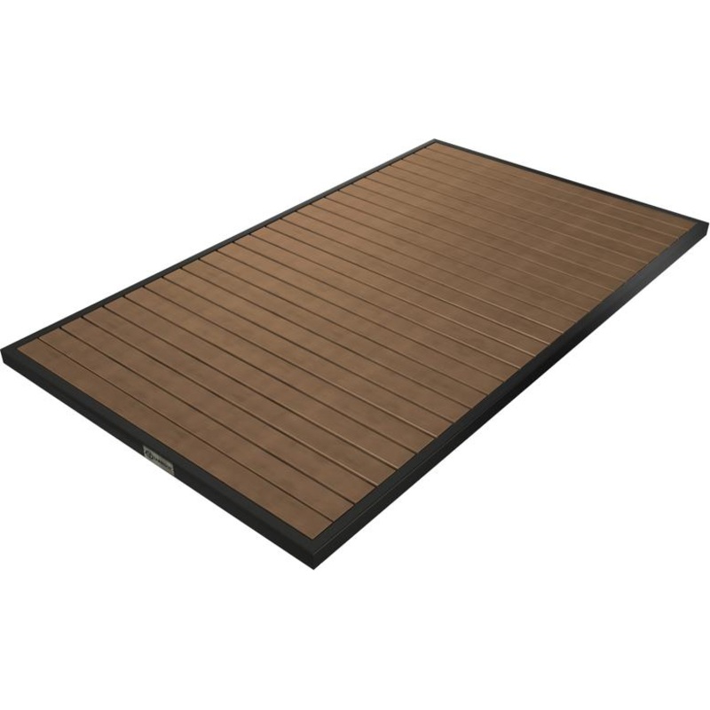 Tarrison - Ace II 28" x 48" Black & Cocoa Rectangular Table Top - AOG38RT88BLCO