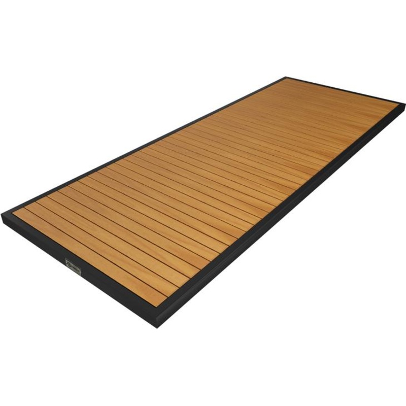 Tarrison - Ace II 28" x 72" Black and Natural Rectangular Table Top - AOG38RT82BLNA